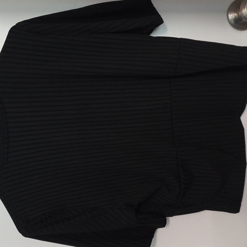 Flamingo Solid Ribbed Surplice Neck Crop Top - image 4